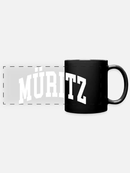 Müritz - Panorama-Tasse farbig - Schwarz