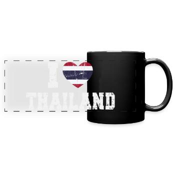 Thaïlande - Mug panoramique uni - noir - Devant