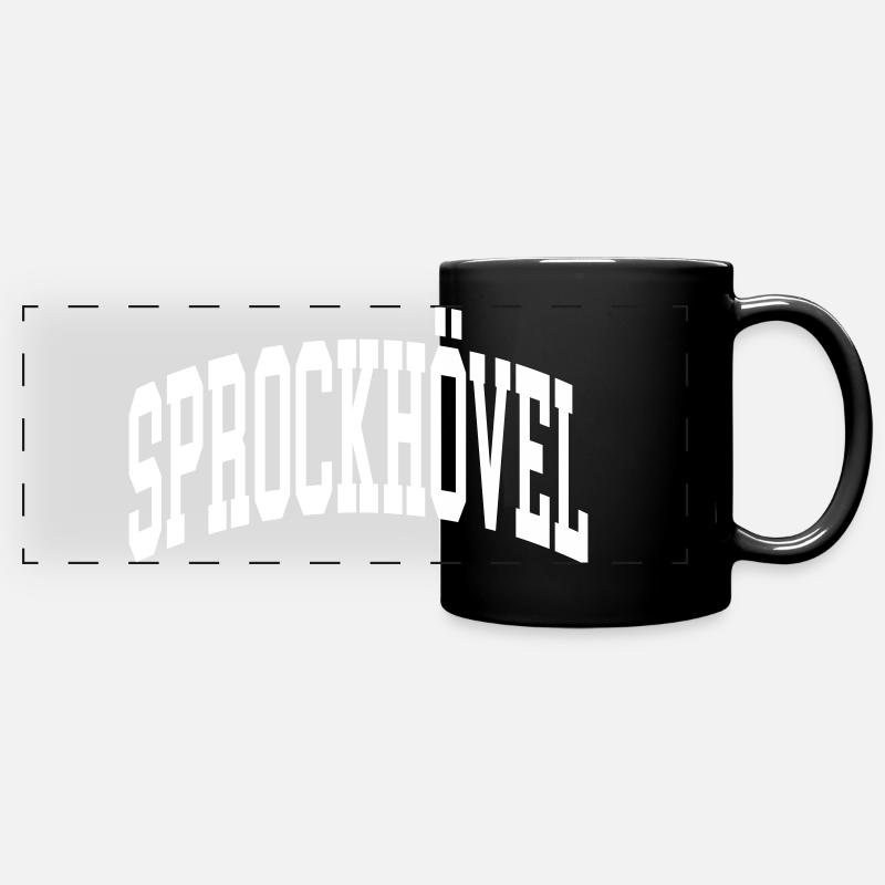 Sprockhövel - Panorama-Tasse farbig - Schwarz