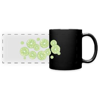 Der Duft der Limetten - Panorama-Tasse farbig - Schwarz - Vorne