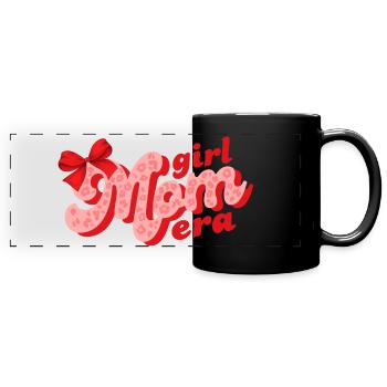 Mädchen Mama Ära - Panorama-Tasse farbig - Schwarz - Vorne
