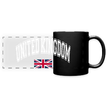 United Kingdom Flagge - Panorama-Tasse farbig - Schwarz - Vorne