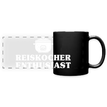 Cuisson du cuiseur à riz DIVERTISSEMENT PASSIONNÉ - Mug panoramique uni - noir - Devant
