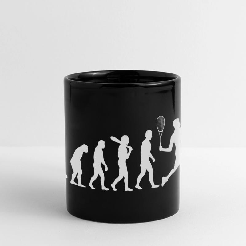 Evolution Squash Player Full Colour Panoramic Mug