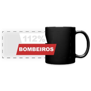 112% Bombeiros Portugal | by Brandstoff-Fashion - Full Colour Panoramic Mug - black - Front