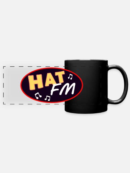 Chapeau FM - Mug panoramique uni - noir