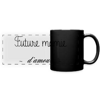 FUTURE MAMIE D AMOUR - Mug panoramique uni - noir - Devant