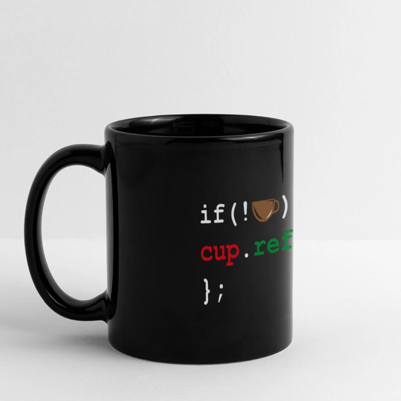 Programmer Gift Coffee Caffeine Code Code Full Colour Panoramic Mug