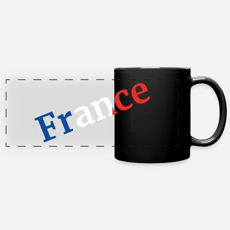 FRANCE - Panorama-Tasse farbig - Schwarz