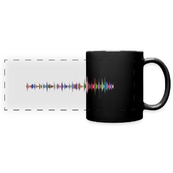 sound - Full Colour Panoramic Mug - black - Front