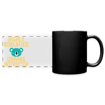 Driving Instructor Koalafied Drive Tutor - Panorama-Tasse farbig - Schwarz - Vorne