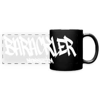 barackler_mannheim - Panorama-Tasse farbig - Schwarz - Vorne