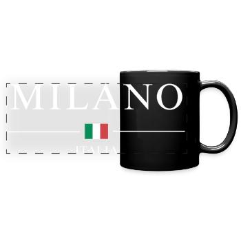 Milano italia - Full Colour Panoramic Mug - black - Front