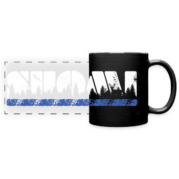 Suomi - Finnland - Finland - Panorama-Tasse farbig - Schwarz - Vorne