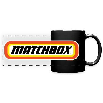 Matchbox™ Logo Mit Rahmen In Orange - Panorama-Tasse farbig - Schwarz - Vorne