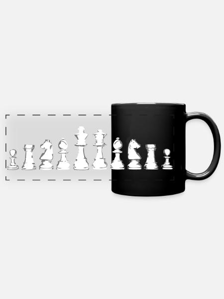 legendary chessaddict v4 pieces - Full Colour Panoramic Mug - black