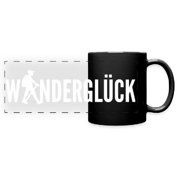 Wandernmale jpg - Panorama-Tasse farbig - Schwarz - Vorne