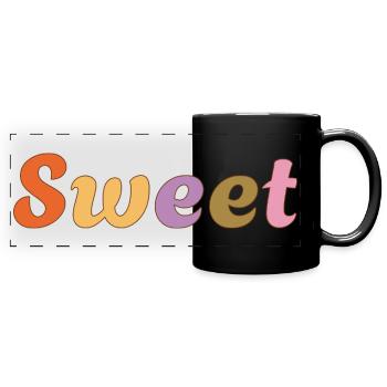 Sweet - Full Colour Panoramic Mug - black - Front