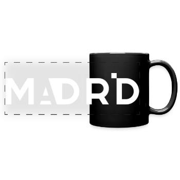 MADRID – Espagne – Europe - Mug panoramique uni - noir - Devant