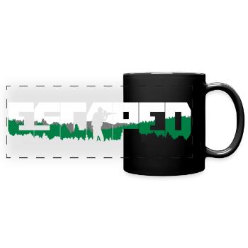 Escaped from Woods - Panorama-Tasse farbig - Schwarz - Vorne
