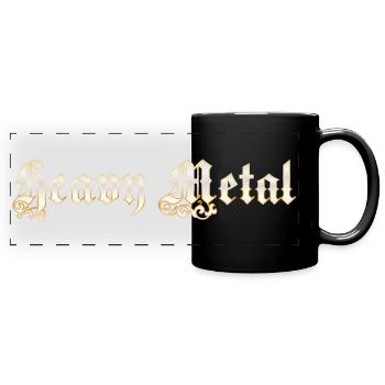Heavy Metal Noble - Mug panoramique uni - noir - Devant