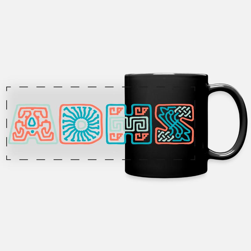 ADHD - Full Colour Panoramic Mug - black