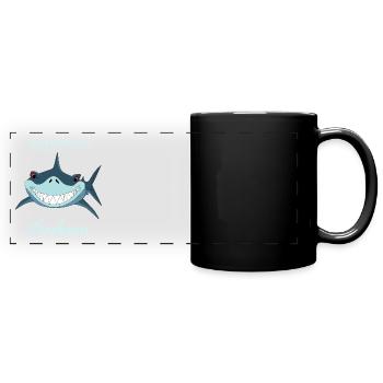 JE SUIS PEUT-ÊTRE ENCLIN AU SHARKASM – DRÔLE DE SARCASME DE REQUIN - Mug panoramique uni - noir - Devant