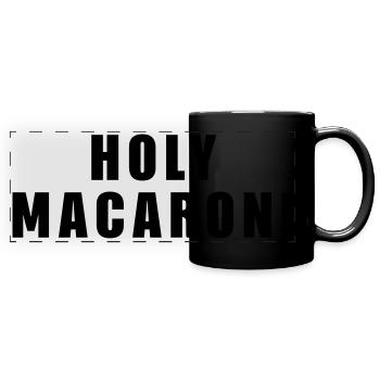 THE FASHION TEE - HOLY MACARONI - Full Colour Panoramic Mug - black - Front