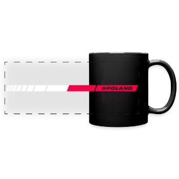#POLAND - Panorama-Tasse farbig - Schwarz - Vorne