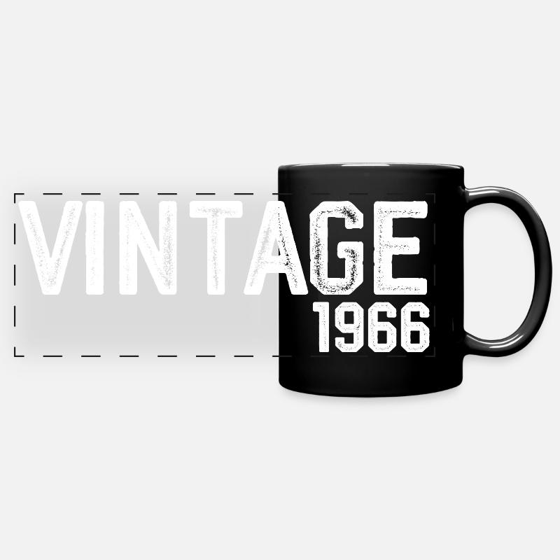 Jahrgang 1966 - Panorama-Tasse farbig - Schwarz