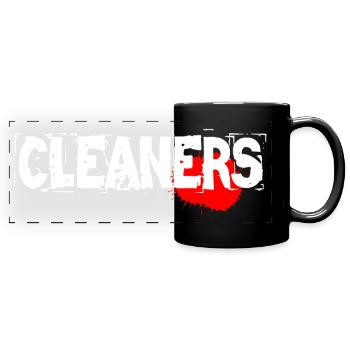 nettoyeurs sang zombie gamer jeux - Mug panoramique uni - noir - Devant