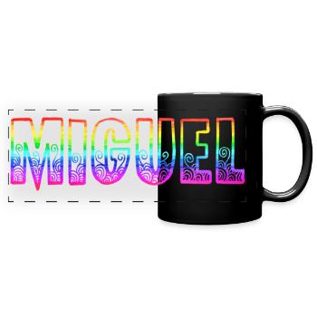 Miguel RS Rainbow - Full Colour Panoramic Mug - black - Front