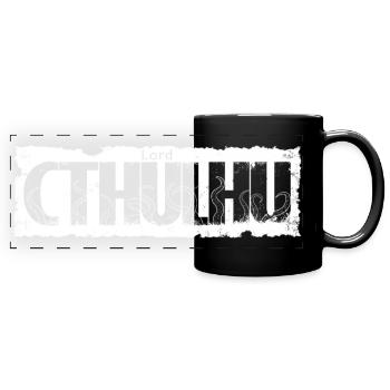 Lord Cthulhu black - Mug panoramique uni - noir - Devant