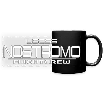 USCSS Nostromo Flighcrew - Panorama-Tasse farbig - Schwarz - Vorne