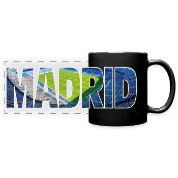 Madrid - Panorama-Tasse farbig - Schwarz - Vorne