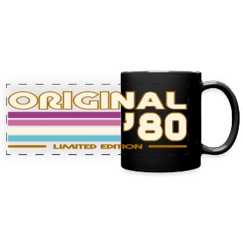1980 - Mug panoramique uni - noir - Devant