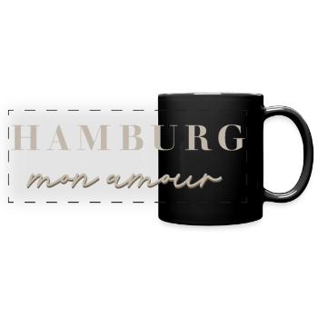 HAMBURG MON AMOUR - Panorama-Tasse farbig - Schwarz - Vorne