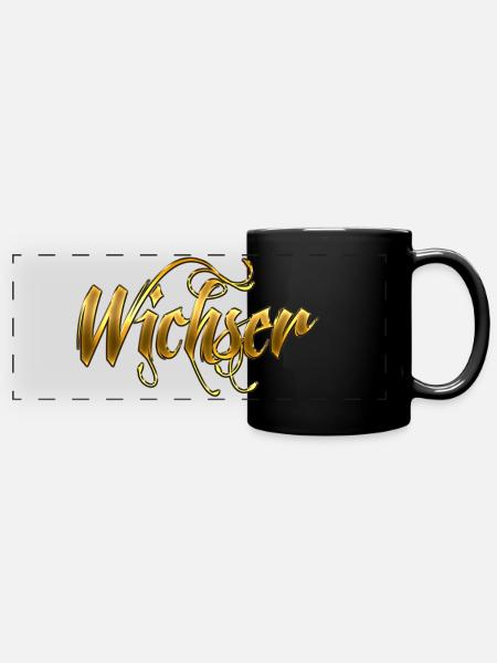 Men Glam Wichser - Panorama-Tasse farbig - Schwarz