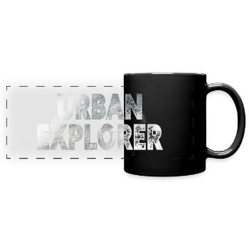 Urban Explorer - Panorama-Tasse farbig - Schwarz - Vorne