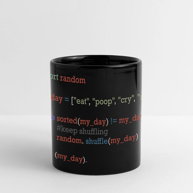 Funny python code about everyday life, baby Full Colour Panoramic Mug