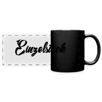 Einzelstück - Panorama-Tasse farbig - Schwarz - Vorne