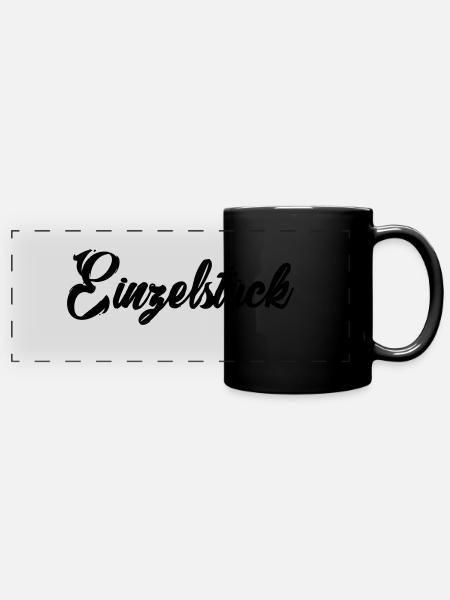 Einzelstück - Panorama-Tasse farbig - Schwarz