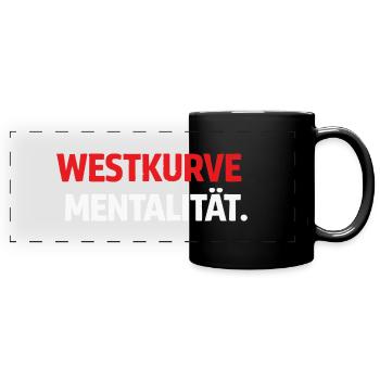 West Curve Mentality Shirt - Full Colour Panoramic Mug - black - Front