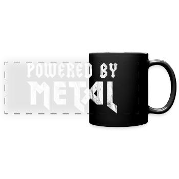 Powered By Metal T-shirt Roadie technicien de scène - Mug panoramique uni - noir - Devant