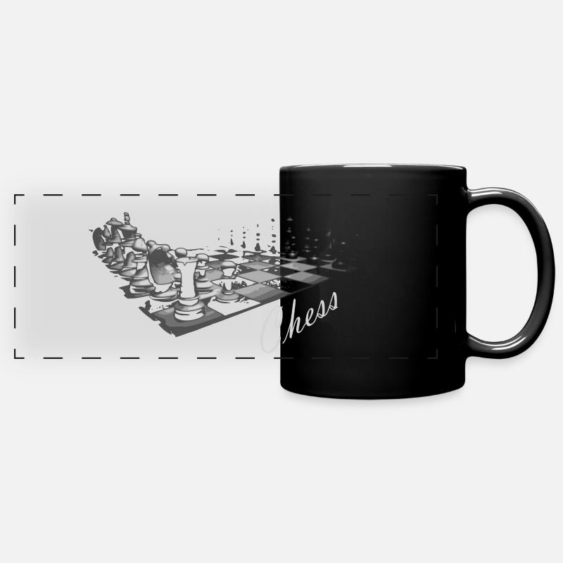 chess - Full Colour Panoramic Mug - black