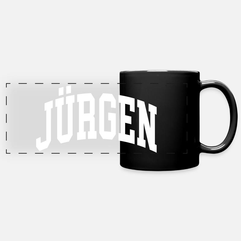 Jürgen - Panorama-Tasse farbig - Schwarz