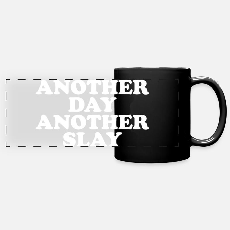 Another day another slay - Full Colour Panoramic Mug - black