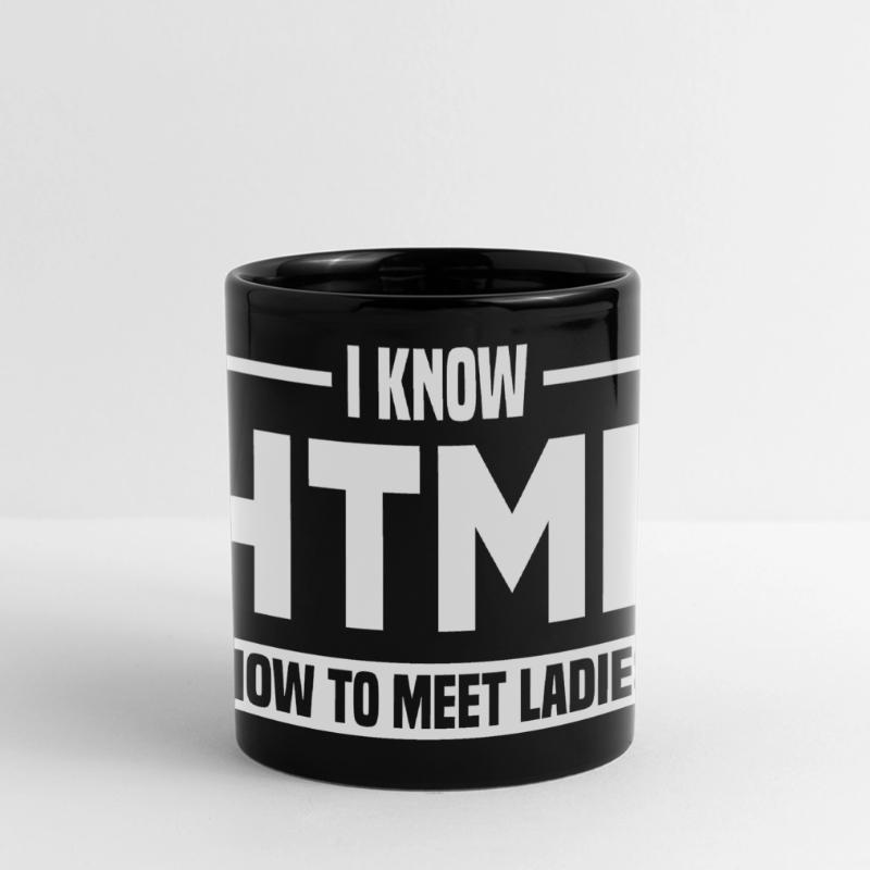 Programmation HTML d’humour disant Mug panoramique uni