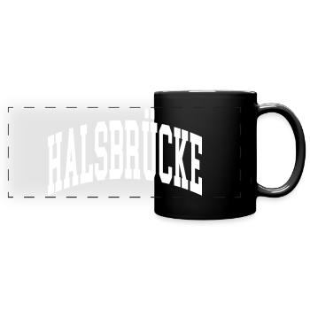 Neck bridge - Full Colour Panoramic Mug - black - Front