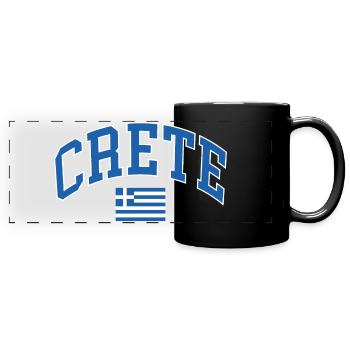 Crete - Panorama-Tasse farbig - Schwarz - Vorne